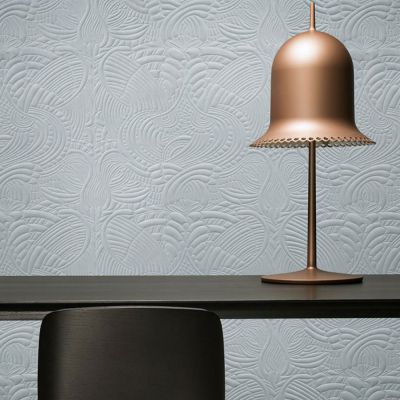 ARTE - Moooi Wallcovering Dodo Pavone - Farbe Powdery Blue - Raumbild