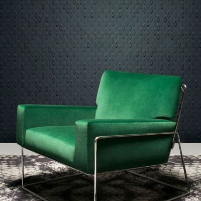 ARTE - Moooi Wallcovering Flying Coral Fish - Farbe silver grey - Raumbild